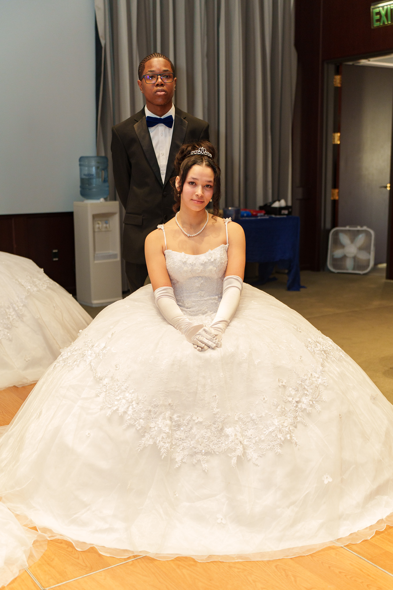 Debutante and escort portrait